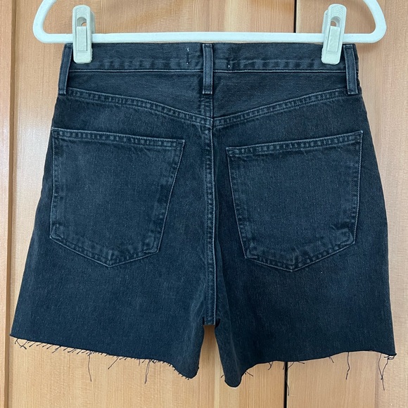 SOLD AGOLDE Black Denim Shorts - Picture 2 of 4